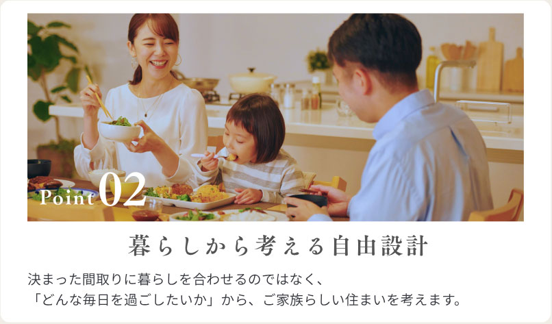 暮らしから考える自由設計
