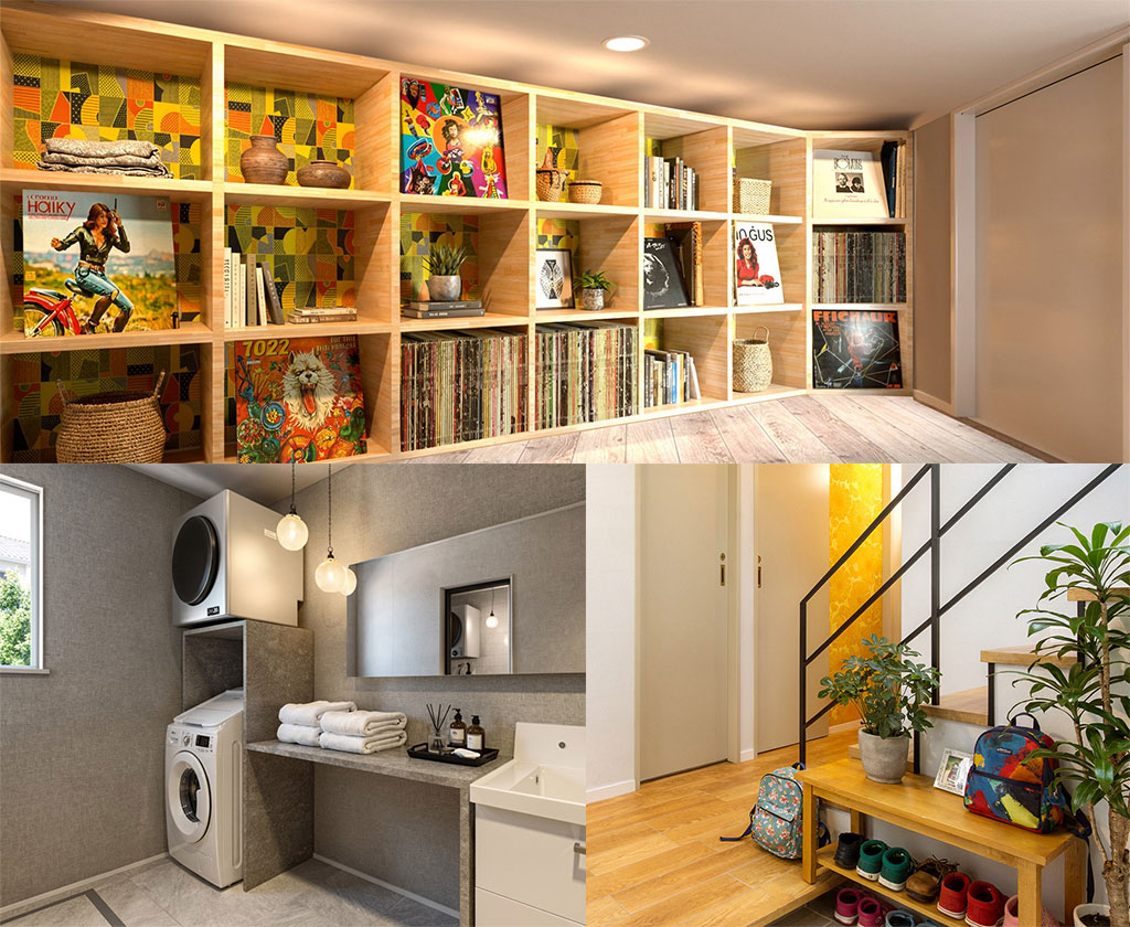 リビングとスキップフロア